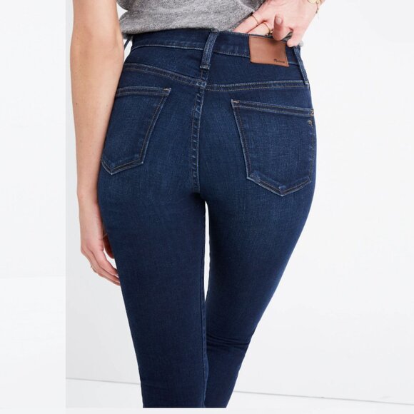 Madewell 10" High-Rise Skinny Jeans in Hayes Wash size 26 - Picture 9 of 11